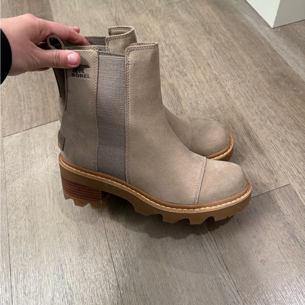 Sorel Women's Taupe Heeled Boots - Picture 3 of 7